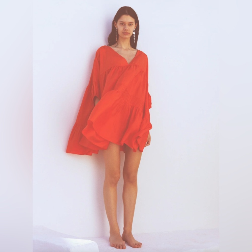 ANAAK Airi Mini Dress (in Grass Green)